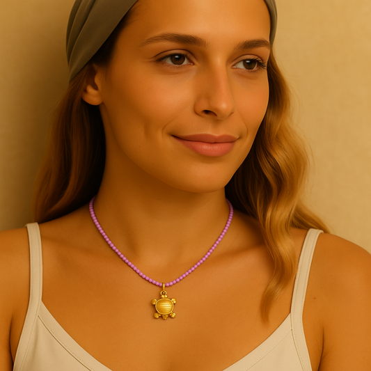 Collar Tortuga Lavanda